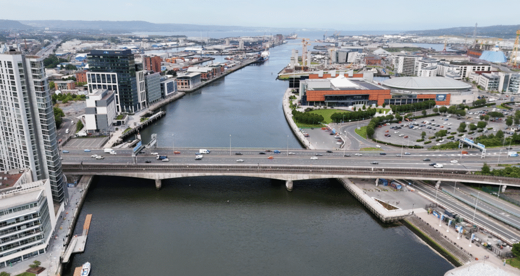 M3 Lagan Bridge in Belfast