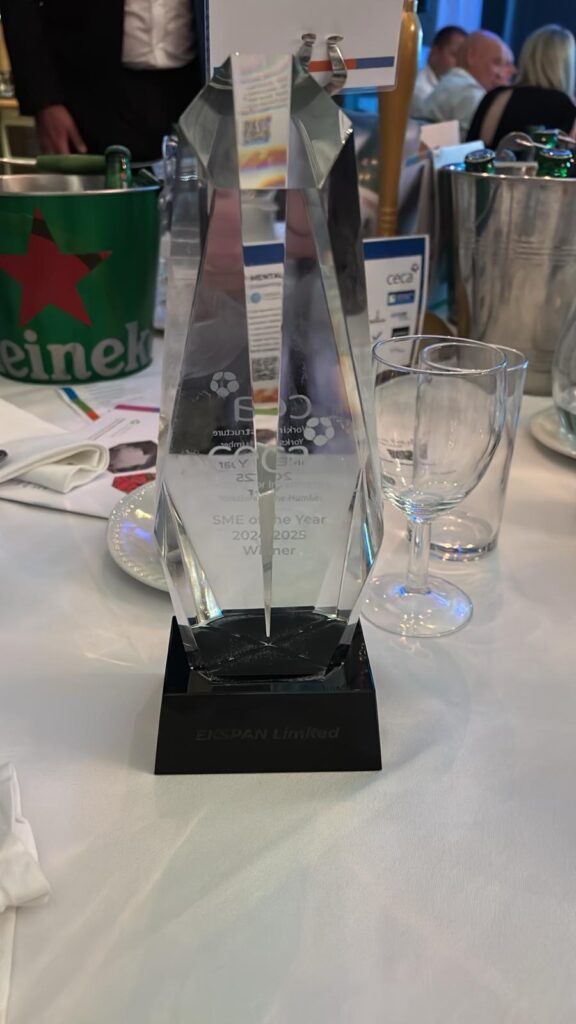 EKSPAN Named SME of the Year at CECA Yorkshire & the Humber Awards 2025 - EKSPAN