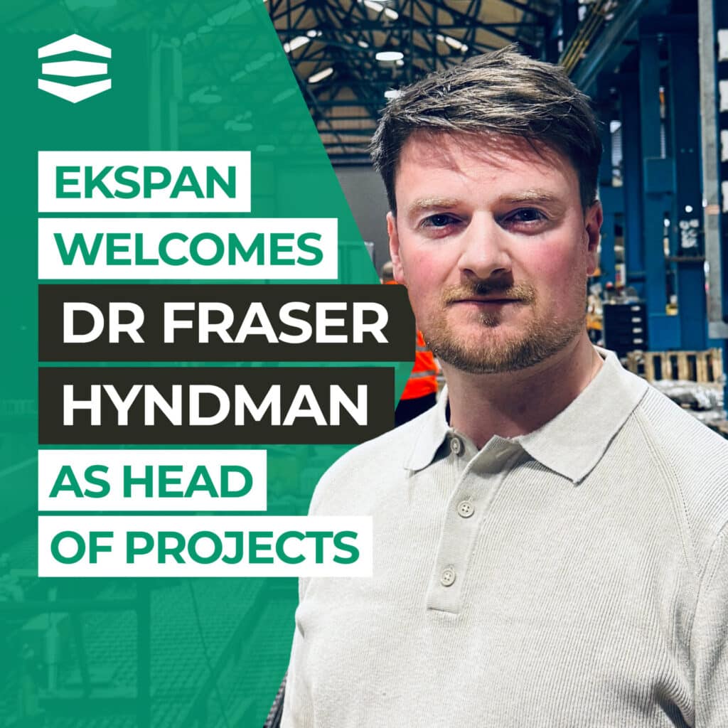 EKSPAN Welcomes Dr Fraser Hyndman as Head of Projects - EKSPAN